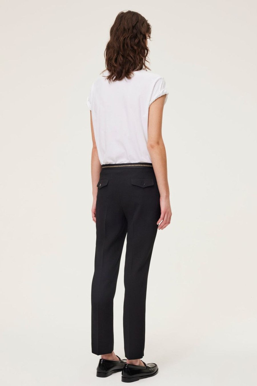 Pablo Pantalones Slim - Jaures Negro Pantalones Y Vaqueros