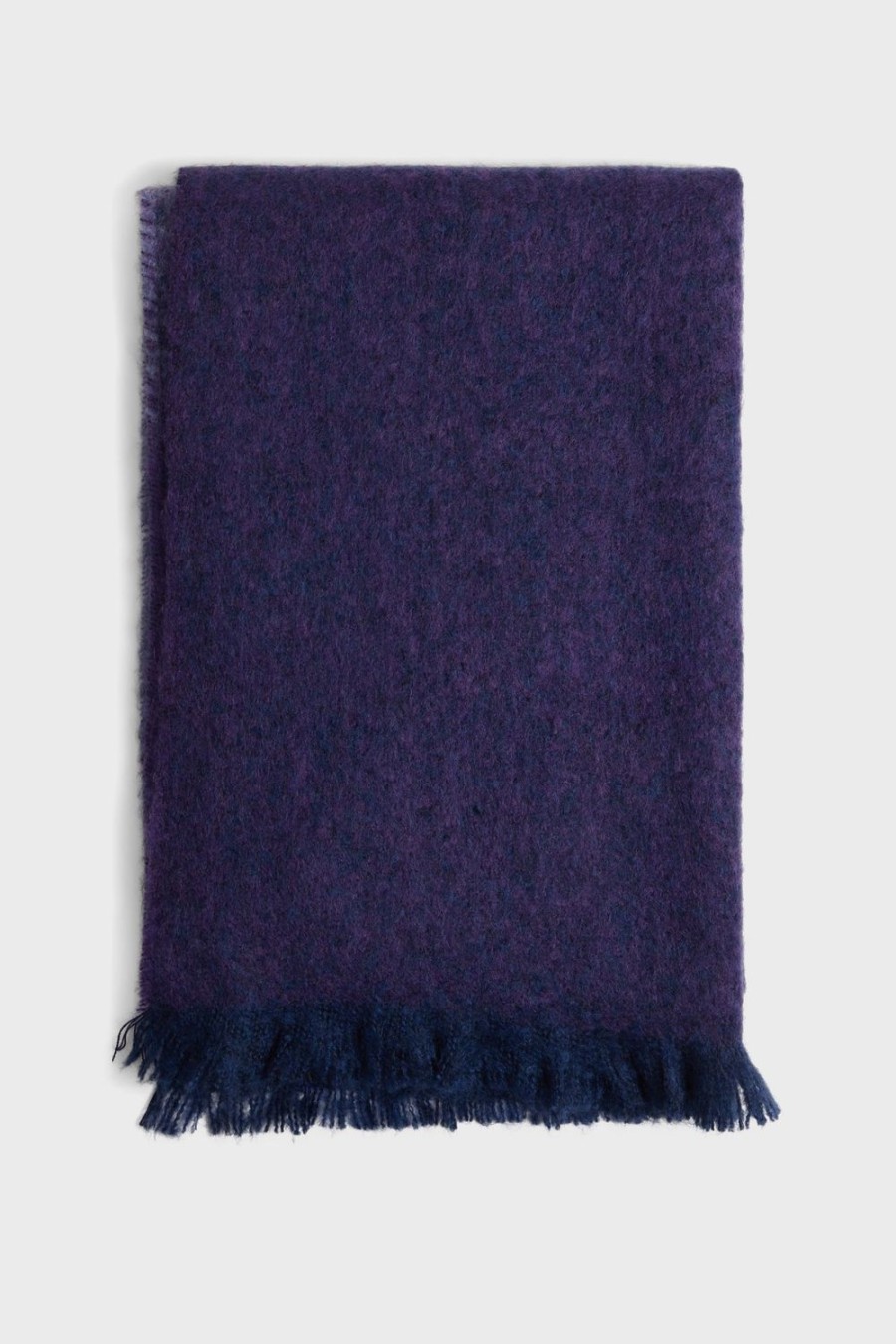 Pablo Bufanda De Mohair Melange Y Degradado Azul - Hadelle Tinta Accesorios